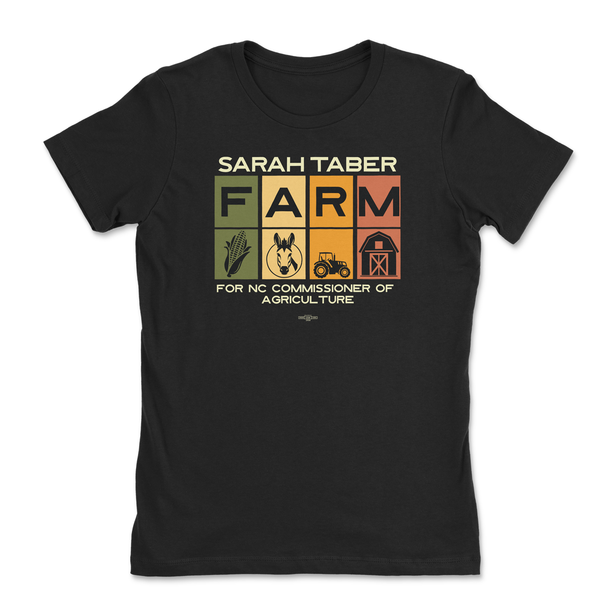 image of FARM Icon Black Tee - Store | Sarah Taber for NC
