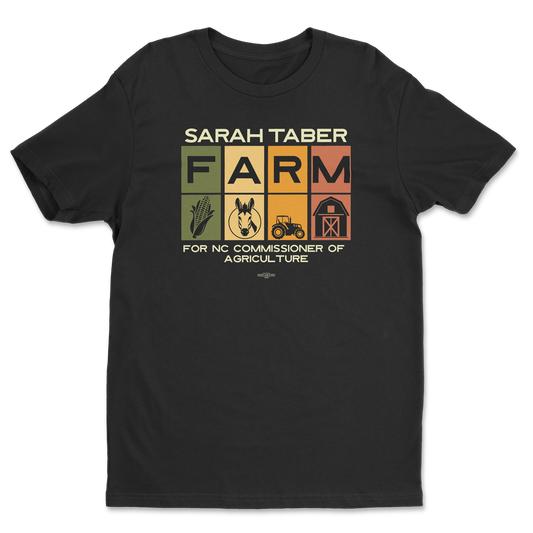 image of FARM Icon Black Tee - Store | Sarah Taber for NC